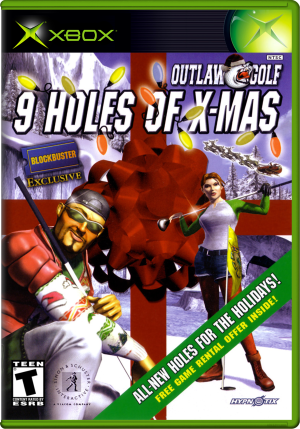 Outlaw Golf - 9 Holes of X-Mas (USA) 2D Box Front